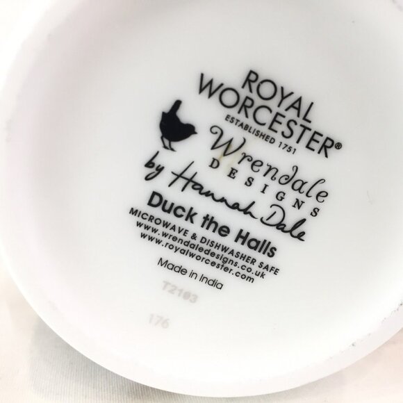 Royal Worcester Wrendale Designs Mug Duck The Halls Christmas Ducks Hannah - Picture 7 of 7